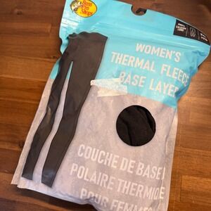 Bass Pro Shops Womens Thermal Fleece Base Layer Pants 2XL Black‎